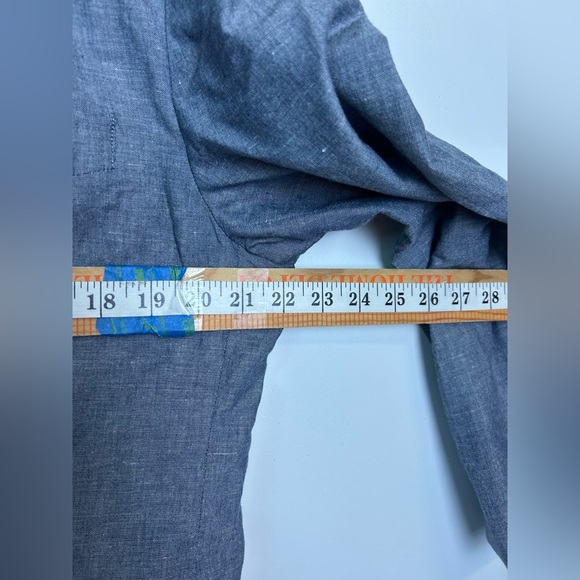 J.Crew LudLow Size 40s Mens Linen Sport Coat Blazer Gray Minimalist Old Money - Picture 9 of 16